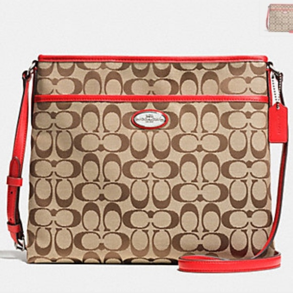 Coach Handbags - COACH FILE BAG CROSSBODY IN SIGNATURE
